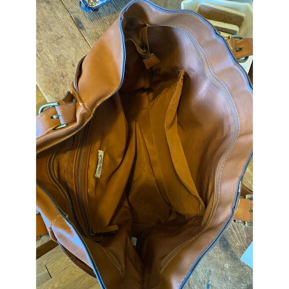 Pioneer Woman Caroline Faux Leather Handbag Tote Bag - Picture 7 of 9